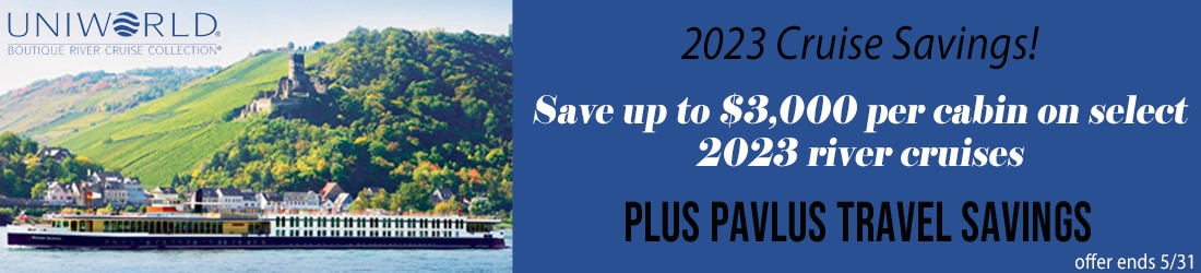 Uniworld 2023 Cruise Savings